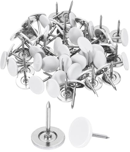 QUARKZMAN Polsternägel 11 x 15mm Flachkopf Möbelnägel, 60 Stück | Dekorative Reißnägel Für Möbel Sofa Kopfteile