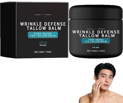 Rindertalg Hautpflegecreme für Männer, Herren Hautpflegecremes, Rindertalg Gesichtscreme, Anti-Falten-Cremes, tiefe Hydratation für das Gesicht, geeignet für alle Hauttypen. (1pcs)