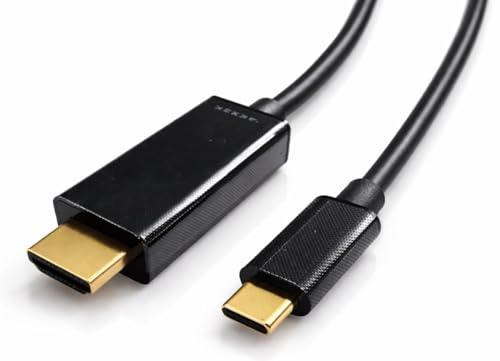 PENCILUPNOSE USB C to HDMI Cable 1.8M 4K@60Hz High-Speed USB Type C 3.1 to HDMI 2.0 Thunderbolt 3/4 Compatible for iPhone 15 16 17,Surface Book 2, MacBook Pro/Air, iPad Pro, Galaxy S8 to s26