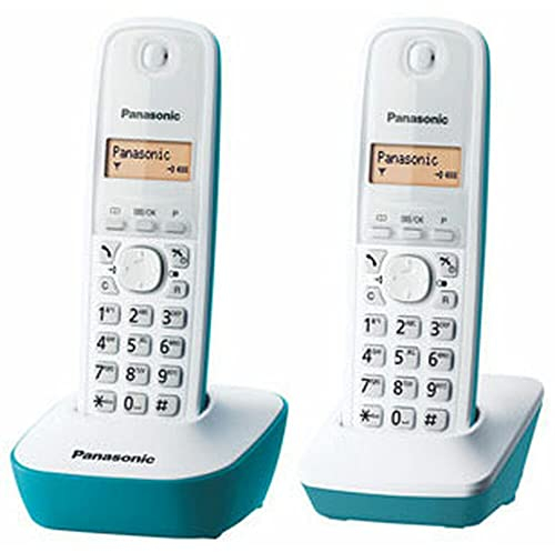 Panasonic KX-TG1612FRC Téléphone Duo sans fil DECT sans répondeur Bleu [Version Française]