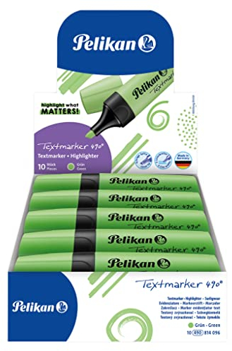 Pelikan Textmarker 490, leuchtgrün VE=10 er Pack