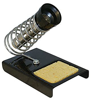 Dapetz ® Soldering Iron Stand 85 X 125mm Metal Base Reinforced Spring Holder With Cleaning Sponge Electrical Electric Solder Holder Hand Tools