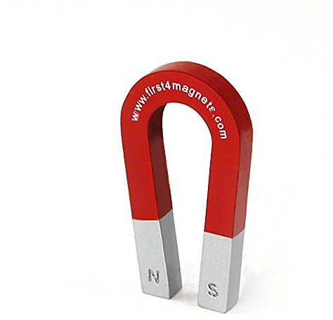 Traditioneller Alnico Hufeisenmagnet Für Wissenschaft, Bildung, Experimente, Schüler und Lehrer - 1kg Zug - 75mm x 39mm x 8mm - Pack von 10