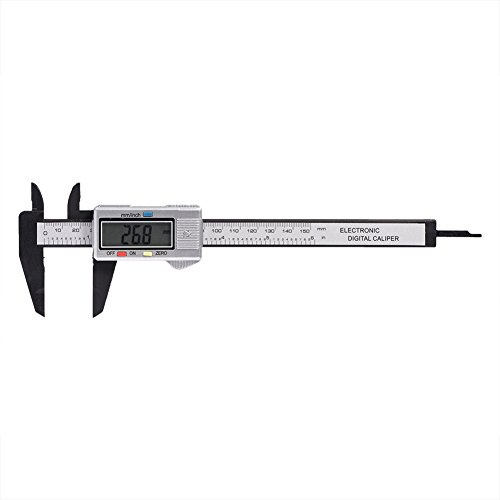 Digital LCD Vernier Caliper, 6 inch/150mm Stainless Steel Electronic Measuring Tool for Measuring Inside Outside Depth Step(Silver)