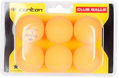 Carlton Unisex Club Table Tennis Balls 6 Pack