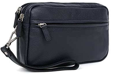 Hexagona Pochette ref_47996 Marine 24 * 15 * 5 - Bleu