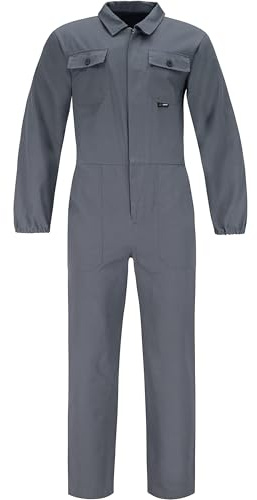 BWOLF ANAX Arbeitsoverall Herren Overall Herren Arbeitskleidung 100% Baumwolle Arbeitsoveralls mit 5 Taschen