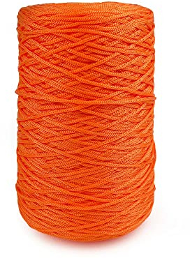 String - Cordino Thai per confezionare Borse Artigianali e Pochette Fai da Te all' Uncinetto per Realizzare i Tuoi lavori Hand Made Arancione 8