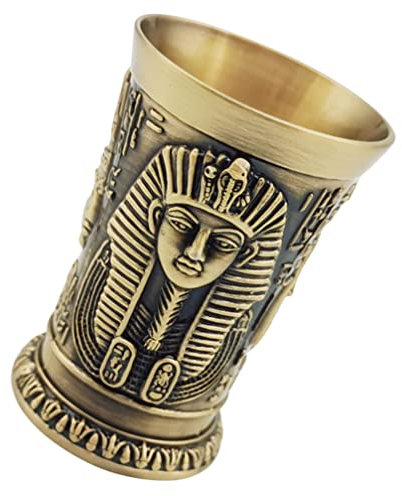 Copa De Vino Egipcia Copa Cáliz De Oro Copa De Vino De Oro Copa Cáliz para Comunión Vaso De Whisky Taza De Tiro Retro Copas De Comunion Copa De Vino Vintage Aleación Ronda