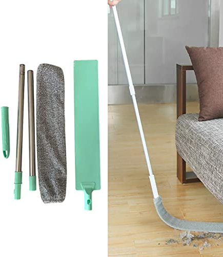 SPOLVERINO FLESSIBILE PER LA PULIZIA DEL PAVIMENTO, SPAZZOLA REGOLABILE PER LA POLVERE, ASTA SPAZZOLA CATTURA POLVERE - DISCORAMA®