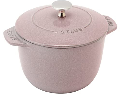 Staub La Cocotte de Gohan 40508-854 Chiffon Rose M 6,3 Zoll (16 cm) Reistopf, 2-teilig, Gusseisentopf, Reiskocher (echtes japanisches Produkt mit Seriennummer)