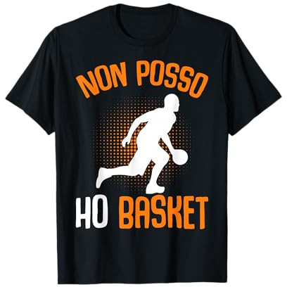 Pallacanestro Non Posso Ho Basket Cestista Bambino Ragazzo Maglietta