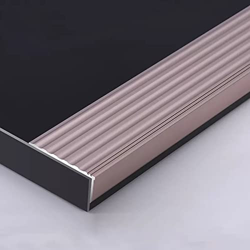 Striscia per porta, soglia, striscia di transizione, lega di alluminio, davanzale scanalato, rivestimento del bordo della scala, protezione del bordo dei gradini, striscia di modanatura a L in metall