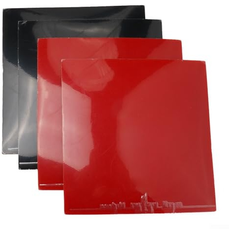 Lot de 4 revêtements de rechange pour raquette de tennis de table