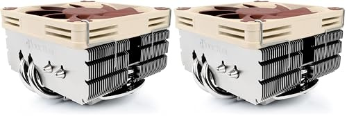 Noctua NH-L9x65 SE-AM4, Premium Low-profile CPU Cooler with 92mm Fan for AMD AM4 (Brown) (Pack of 2)