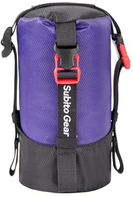 Ultra-light Compression Stuff Sack, 70D Nylon Sleeping Bag Stuff Sack 1L/5L/7L/17L/25L Compression Bag Space Saving Gear for Camping Hiking Backpacking (Purple 1~2L)