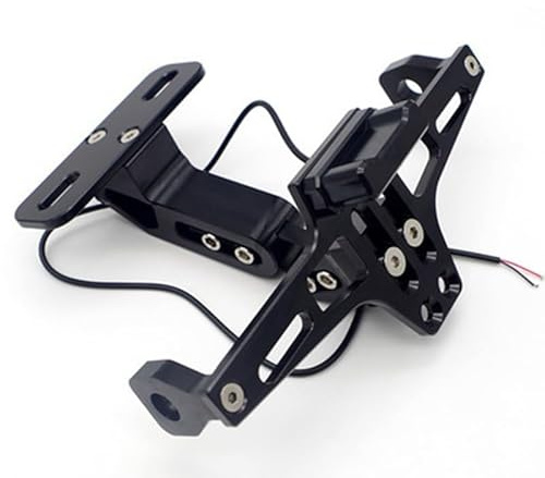 AKKDYS Motorrad Kennzeichenhalter, für K-TM EXC 450 2003-2024 Einstellbarer Winkel Motorrad kennzeichenhalterung Fender Eliminator Halter,A