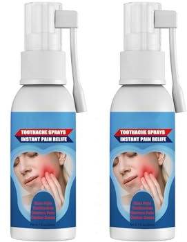 Spray per alleviare il dolore dentale,Spray per la cura orale a base di erbe,Riparazione dei tessuti gengivali,Sollievo del mal di denti,20ML*2PC