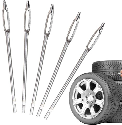 Kit De Réparation des Bouchons De Pneus - 5 Pack Kit De Réparation Complète des Pneus pour Les Voitures | Kit De Réparation des Bouchons De Pneus De Bricolage, De Réparation De Pneus Robuste, Ki