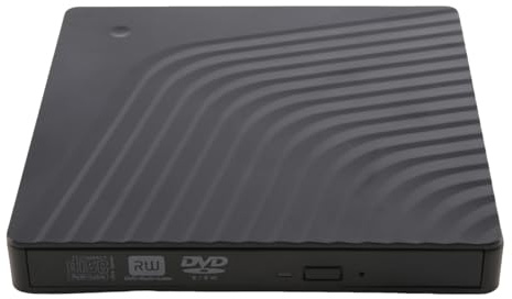 Fangxuee Masterizzatore Dvd USB 3.0 Masterizzatore Dvd Esterno Type-C unità Ottica Esterna A Doppia Porta unità Dvd Esterna Lettore Dvd-RW Portatile Ad Alta velocità per Laptop, Desktop