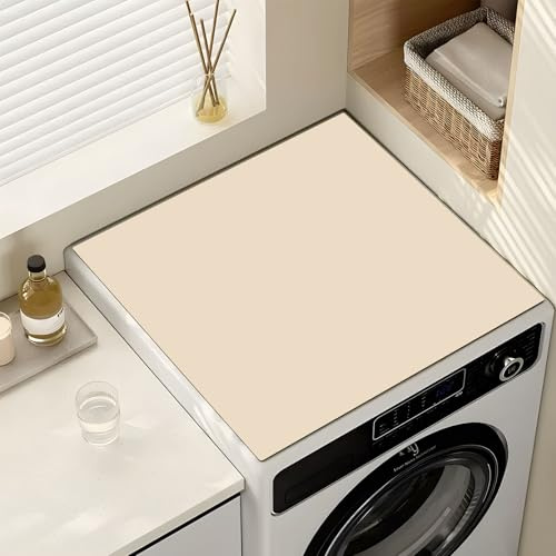 Waschmaschinenauflage Rutschfest Saugfähig Schnelltrocknend60x60cm (Beige)