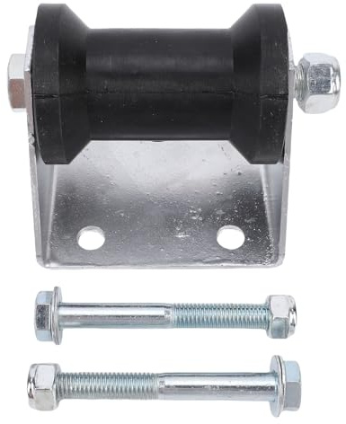 WOHPNLE 4 Inch Boat Trailer Rollers, Marine Trailer Roller Kit with Panel Bracket Rubber Keel and 2 Installation Accessories, Trailer Roller Kit for Ships