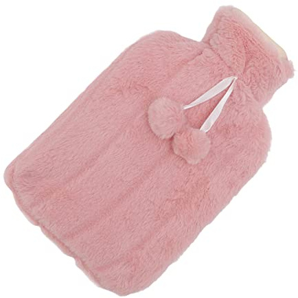 Haofy Bolsa de Agua Caliente de 2000 Ml de Caucho de Alta Densidad con Funda de Punto Extraíble para Uso en Invierno, Alivio del Dolor de Espalda y Hombros, Calambres Menstruales, Dolores