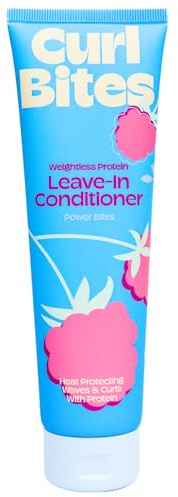 Curl Bites | Weightless Protein Leave-In Conditioner | ultraleichter Protein Leave-In für definierte Locken & Wellen - natürlicher Hitzeschutz bis 230°C - extra starke Entwirrkraft & vegan - 150ml