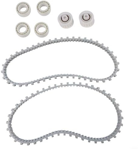 EffiFish Lot de 8 roues de guidage et kit de courroie pour Dolphin M500 M400 pour DX4 pour dx3, pièces de nettoyage de piscine robotique 9985006-R2 3884997-R6