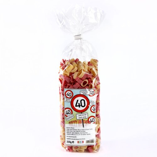 Zahlennudel zum 40. Geburtstag (Verkehrsschild)