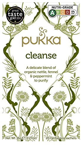 Pukka Herbs - Radiance - Organic Herbal Tea with Nettle, Peppermint & Fennel 20 sachets (PACK OF 1)