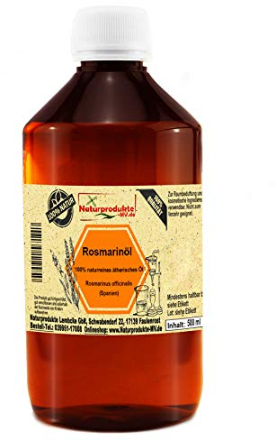 Rosmarinöl (500 ml) 100% naturreines ätherisches Rosmarin Öl