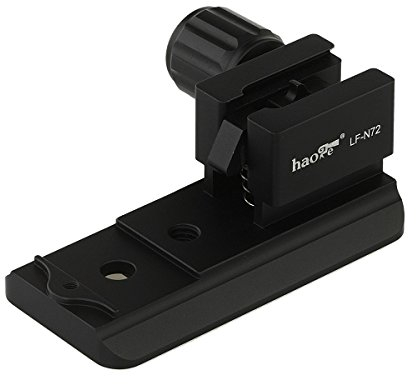 Haoge LF-N72 Lens Collar Foot Tripod Mount Ring Adapter for Nikon AF-S Nikkor 70-200mm f2.8G ED VR I II, 70-200mm f2.8E FL ED VR and 500mm f5.6E PF ED VR Lens Built-in Arca Swiss Quick Release Plate