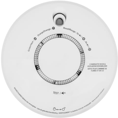 AngelEye - Détecteur combiné de fumée et CO SCB10-AE-BNLR Garantie 3 Ans
