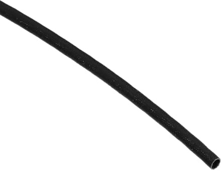 sourcing map Insulation Braid Sleeve, 9.8Ft-4mm High TEMP Silicone Fiberglass Sleeve Black