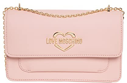 Love Moschino Borsa Pu Cipria, BORSA A SPALLA Donna, Cipria, 13x22x6