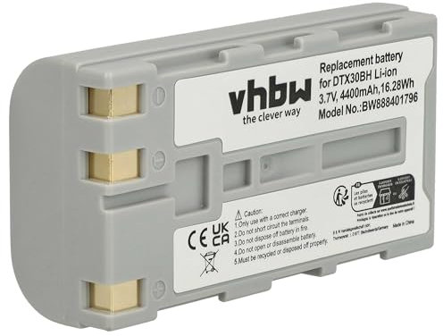 vhbw Akku kompatibel mit Casio DT-X30G, DT-X30, DT-X30GR-30C, IT-9000 Barcodescanner POS (3000 mAh, 7,4 V, Li-Ion)