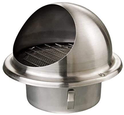 RANRAO Rejilla de ventilación de acero inoxidable Soffit, extractor externo redondo para cocina, baño (ø70/80/100/150 mm)