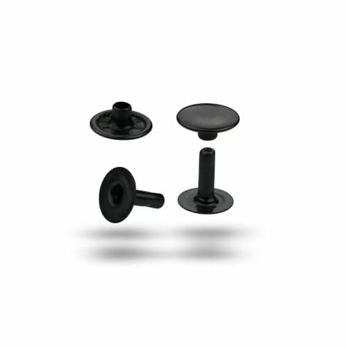 Hohlnieten, Einzelkopf, Einzelkopfniete, einseitig verschlossen, zweiteilig - 250 Stück (12 x 7 mm)