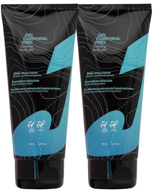 Valquer Packung mit Kühlgel für den Körper, erfrischend für müde Beine, mit Aloe Vera, Linderung von Müdigkeit und Schweregefühl, 100 ml, 2 Stück