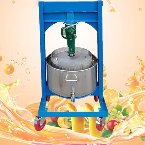 LZDOYY Pressa per Frutta da 2,1 galloni e 8 Litri - Pressa idraulica a Pressione da 2 tonnellate, barile in Acciaio Inossidabile 304, pressa idraulica per Succo di Frutta, UVA, Vino e Sidro