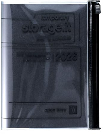 MARK'S 2025/26 Taschenkalender, A6 Storage.it, Black: Von September 2025 bis Dezember 2026