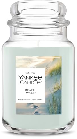 Yankee Candle Beach Walk Scented Candle, 22oz Large Jar with up to 150 Hour Burn Time, Giftable