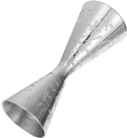 LIFKOME Misurino Per Cocktail in Acciaio Inox Tazza Misuratrice Doppia Accessorio Bar Professionale Per Misurazioni Precise in Casa Ristorante