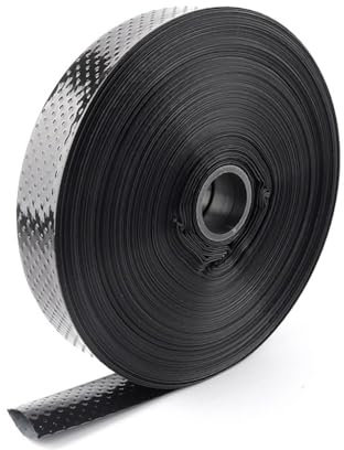 FBANULPEX Tubería de riego por Goteo，Tubería Plana Cinta de micropulverización for Manguera de riego de Invernadero con Agujeros(5 Holes Space 10cm)