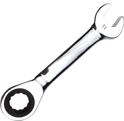 FUUGlan Llave combinada de trinquete de mango corto de 8 a 18 mm, llave de apertura rápida, herramienta de reparación manual, accesorios de hardware