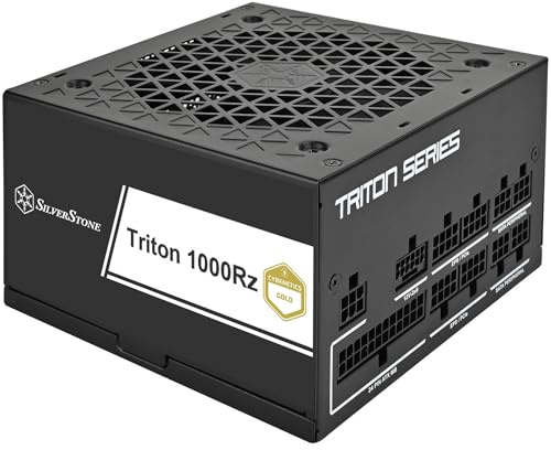 Silverstone SST-TR1000R-GM - Fuente de alimentación ATX Totalmente Modular PCIe 5 Cybenetics Gold 1000W,PCIe Gen5 12V-2x6,Intel ATX 3,1