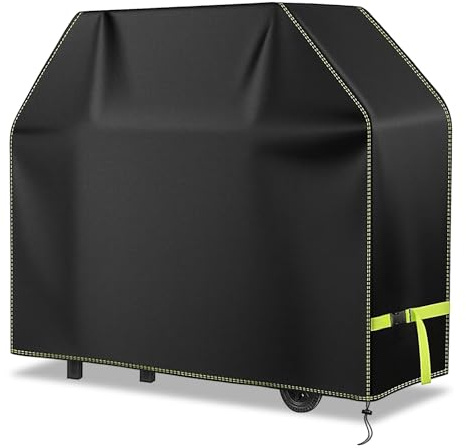BBQ Cover,Heavy Duty BBQ Cover Waterproof 420D Oxford , Windproof, UV Resistant, Rip-Proof Grill Cover with Drawstring & Buckles for Weber, Napoleon, Landmann, Enders, Char-Broil & More(165*70*125CM)