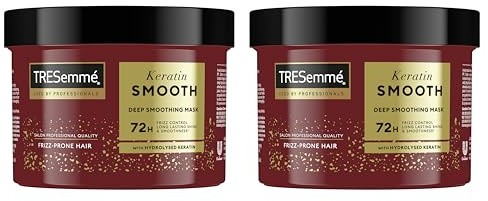 TRESemmé Maschera Idratante Intensiva Keratin Smooth capelli brillanti, lisci e senza crespo fino a 72 ore* maschera per capelli professionale con cheratina idrolizzata 440 ml 2 pz