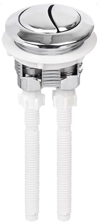 Dubbel spolning toalett tryckknapp 38 mm standard runt huvud med 2 stavar toalett vattentank ersättning reparationstillbehör för badrum Closestool cistern